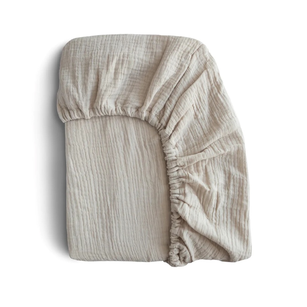 Mushie Muslin MINI Crib Sheet